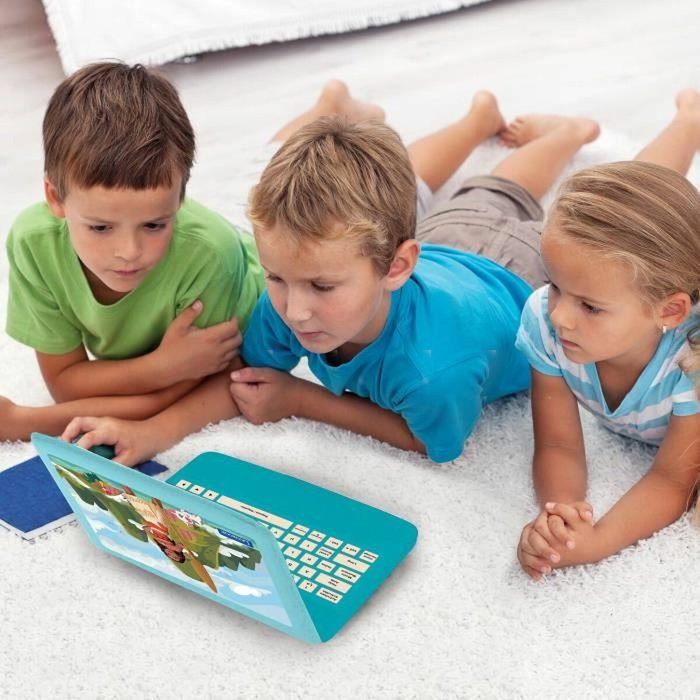 Lexibook Ordenador educativo bilingüe Vaiana con 124 actividades (EN/FR)