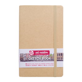 TALENS ART CREATION Set de 5 Cuadernos de Dibujo Boceto Cosido Tapa Dura con Goma Kraft