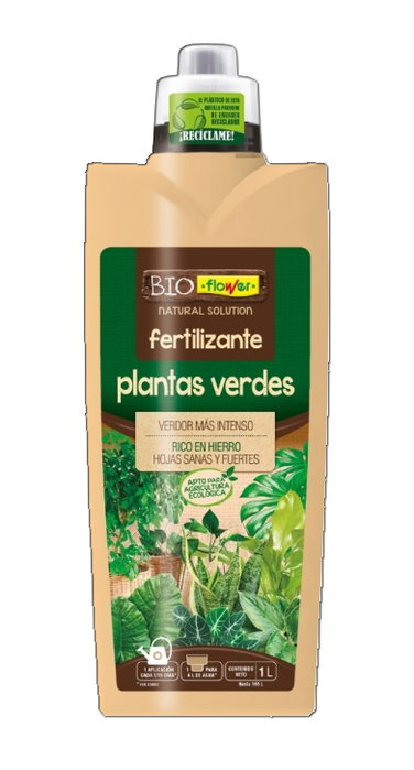 FLOWER Fertilizante Plantas Verdes Ecológico 1 L FLOWER Fertilizante Plantas Verdes Ecológico 1 L