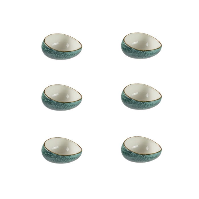 SUMMA MOON TURQUOISE Bol 18 cm h 9 cm (18 cm de diámetro, 9 cm de alto, 60 cl, apto lavavajillas y microondas) (Set de 6)