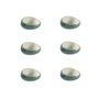 SUMMA MOON TURQUOISE Bol 18 cm h 9 cm (18 cm de diámetro, 9 cm de alto, 60 cl, apto lavavajillas y microondas) (Set de 6)