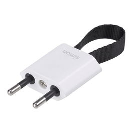 Simon Clavija Schuko 2p+tt Salida Frontal y Lateral 10A 250V~ Blanca Fácil Extracción