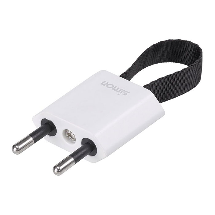 Simon Clavija Schuko 2p+tt Salida Frontal y Lateral 10A 250V~ Blanca Fácil Extracción Simon Clavija Schuko 2p+tt Salida Frontal y Lateral 10A 250V~ Blanca Fácil Extracción