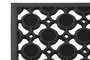 DKD Home Decor Felpudo Terraza Y Jardin Negro Goma Coco 45 x 1 x 75 cm (6 Unidades)