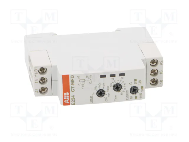 ABB CT-MFD.12 Relé de Retardo 24 V Gris 6 A IP20/IP50