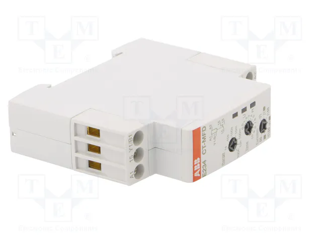 ABB CT-MFD.12 Relé de Retardo 24 V Gris 6 A IP20/IP50