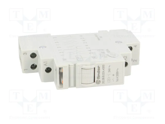 FINDER 20.28 Relé de instalación biestable 24V AC 16A NA x2 FINDER 20.28 Relé de instalación biestable 24V AC 16A NA x2