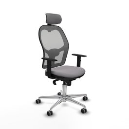 PIQUERAS Y CRESPO Silla de oficina Jorquera Gris con mecanismo Sincro