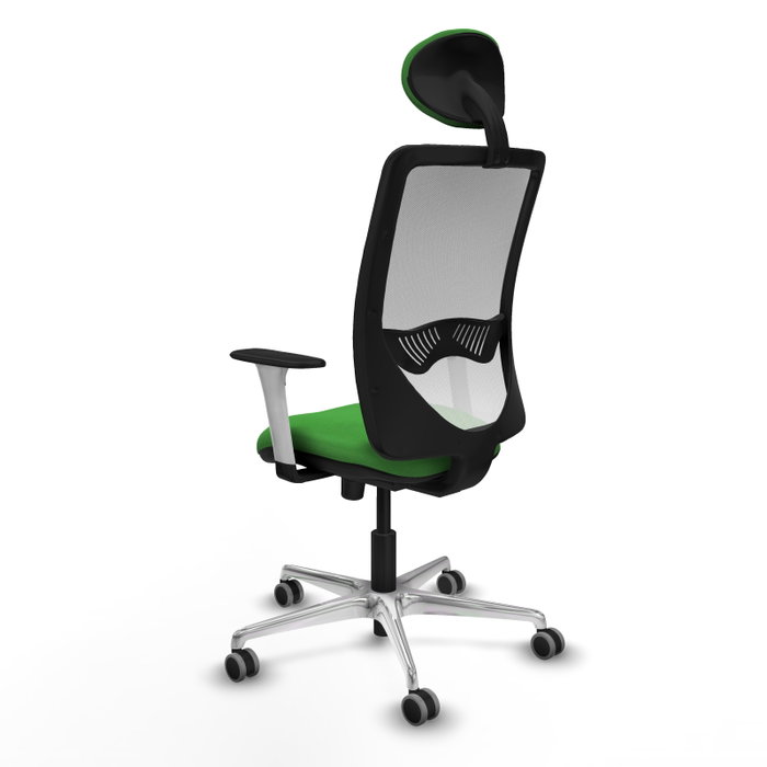 PIQUERAS Y CRESPO Silla de oficina Zulema con Mecanismo Sincro, Verde y Blanco PIQUERAS Y CRESPO Silla de oficina Zulema con Mecanismo Sincro, Verde y Blanco