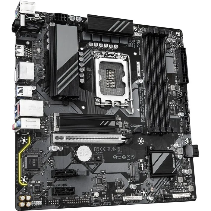 Gigabyte B760M DS3H WF6E GEN5 Placa Base Micro-ATX con Chipset Intel B760, WiFi 6E y PCIe 5.0