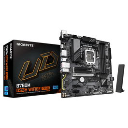 Gigabyte B760M DS3H WF6E GEN5 Placa Base Intel B760 Chipset LGA 1700 DDR5 PCIe 4.0 M.2 Wi-Fi 6E Micro ATX