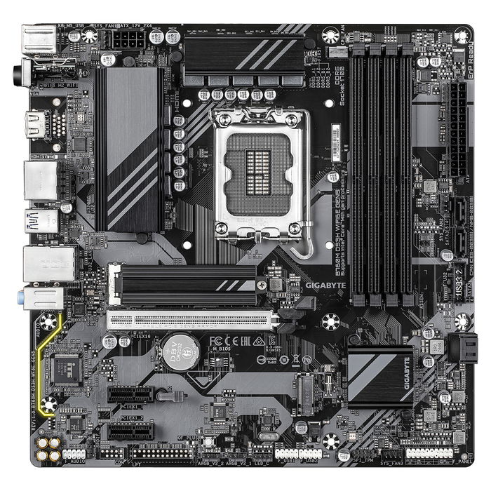 Gigabyte B760M DS3H WF6E GEN5 Placa Base Intel B760 Chipset LGA 1700 DDR5 PCIe 4.0 M.2 Wi-Fi 6E Micro ATX