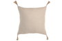 DKD Home Decor Cojín Algodón y Yute con Borlas Natural