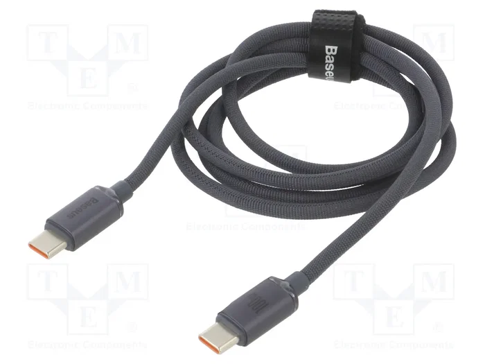 BASEUS Cable Crystal Shine Series USB-C a USB-C 100W 1,2 m Negro