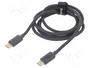 BASEUS Cable Crystal Shine Series USB-C a USB-C 100W 1,2 m Negro