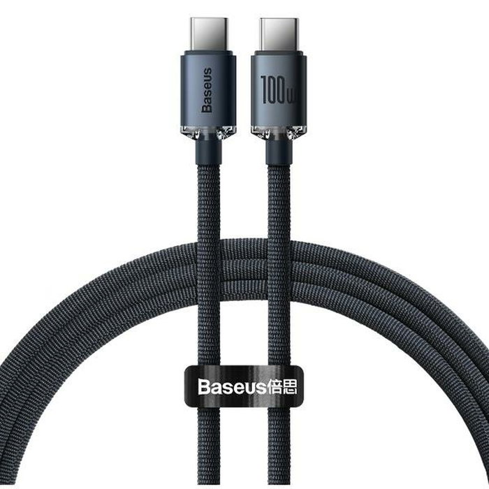 Baseus Cable USB C a USB C CAJY000601 Negro 1,2 m Baseus Cable USB C a USB C CAJY000601 Negro 1,2 m