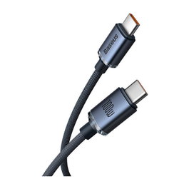 Baseus Cable Crystal Shine Series USB-C a USB-C 100W 1,2 m Negro