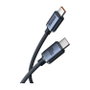 BASEUS Cable Crystal Shine Series USB-C a USB-C 100W 1,2 m Negro