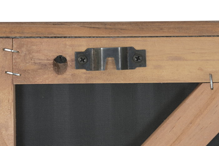 DKD Home Decor Cuadro de Madera Reciclada y Pino 62x62 3D (Set de 2) Archivo Surtido de Colores