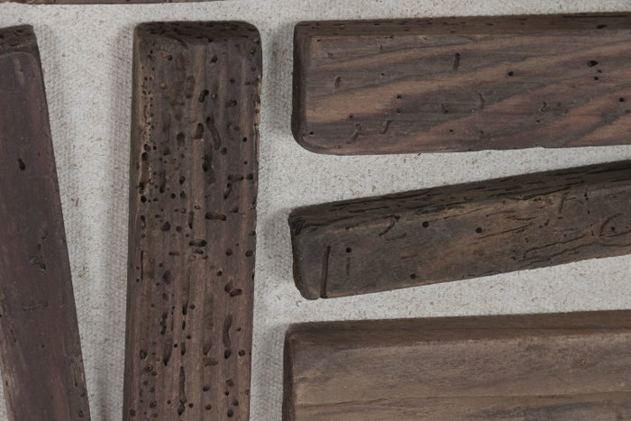 DKD Home Decor Cuadro de Madera Reciclada y Pino 62x62 3D (Set de 2) Archivo Surtido de Colores