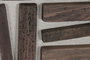 DKD Home Decor Cuadro de Madera Reciclada y Pino 62x62 3D (Set de 2) Archivo Surtido de Colores