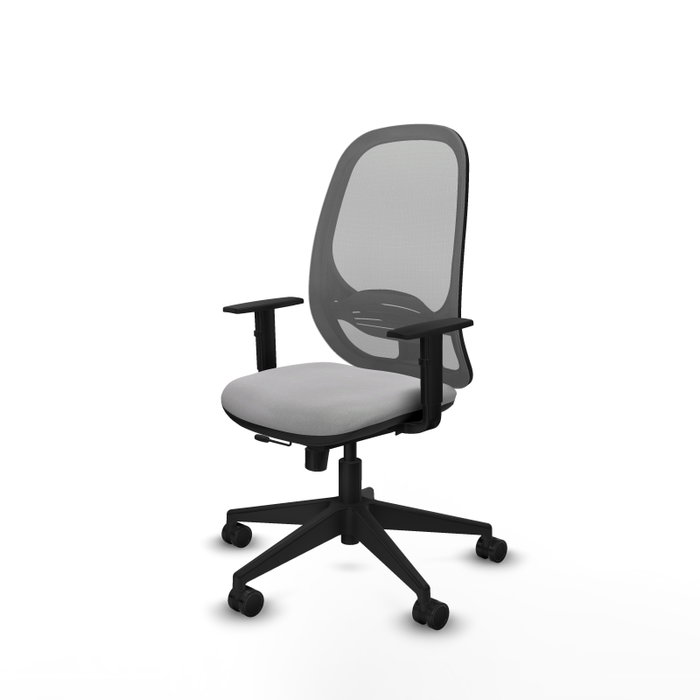 PIQUERAS Y CRESPO Silla de oficina Cilanco con mecanismo Sincro/Traslack, Gris