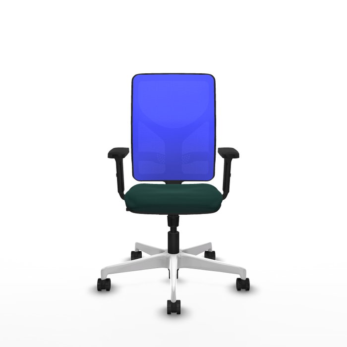 PIQUERAS Y CRESPO Silla de oficina Motilla con mecanismo Sincro, Verde botella y Azul PIQUERAS Y CRESPO Silla de oficina Motilla con mecanismo Sincro, Verde botella y Azul