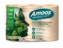 Amoos Papel Higienico Naturally Soft 2 Capas Pasta Cruda Paquete 6 Rollos Ecolabel