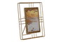 DKD Home Decor Marco de Fotos 10x15 Dorado Metal y Cristal 2.5 x 22.5 x 17.5 cm