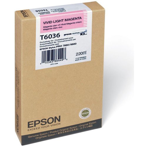Epson Cartucho T603600 Magenta Claro Vivo 220ml para Stylus Pro 7880/9880