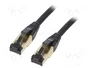 Gembird Cable de Red Cat8 S/FTP 7,5 m Negro