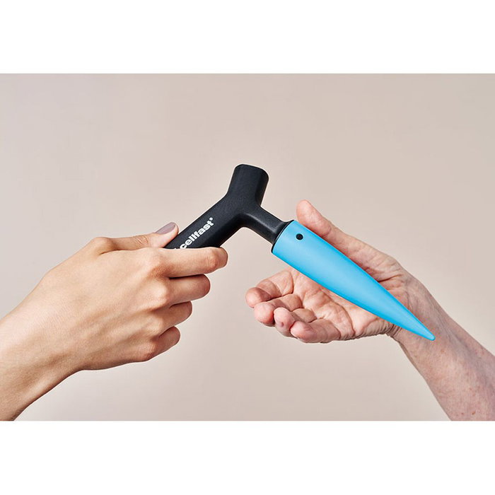 Cellfast Plantador de Mano Acero Inoxidable Mango Composite Fibra Vidrio Safe Touch Jardinería