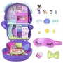 Mattel Polly Pocket Estuche Perrito Fiesta Pijama con Muñequita y 10 Accesorios, +4 Años