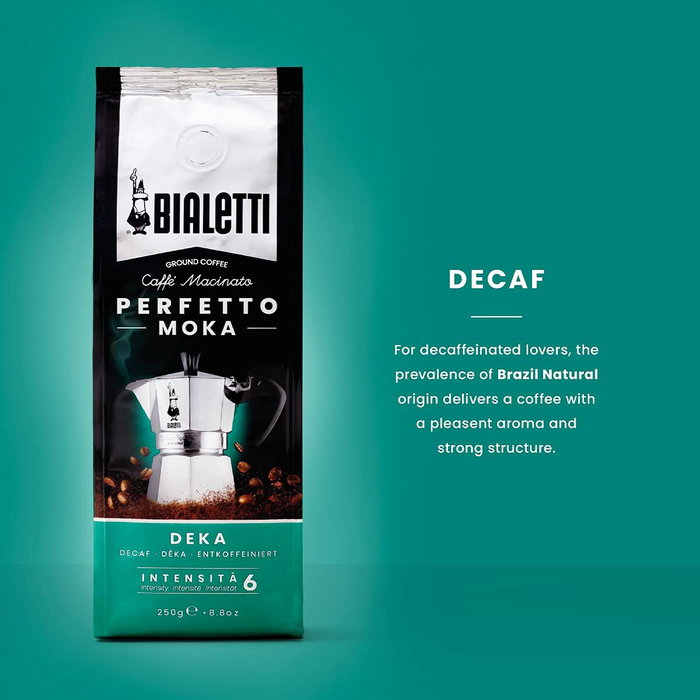Bialetti Perfetto Moka Deka Café Molido Descafeinado 250 g Bialetti Perfetto Moka Deka Café Molido Descafeinado 250 g