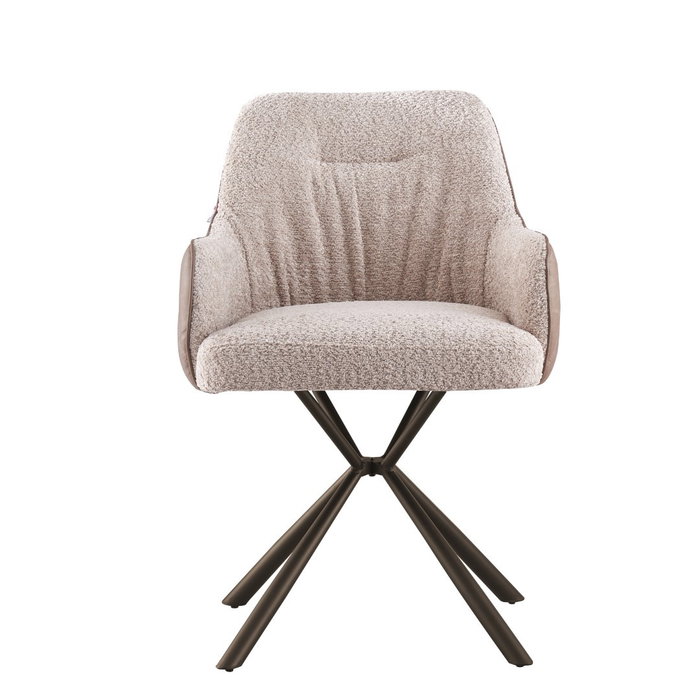 DKD Home Decor Silla Poliéster PU Beige