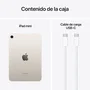 Apple iPad mini (7ª generación) 2024 256 GB Wi-Fi 6E 8.3" Liquid Retina Chip A17 Pro iPadOS 18 - Color Blanco Starlight