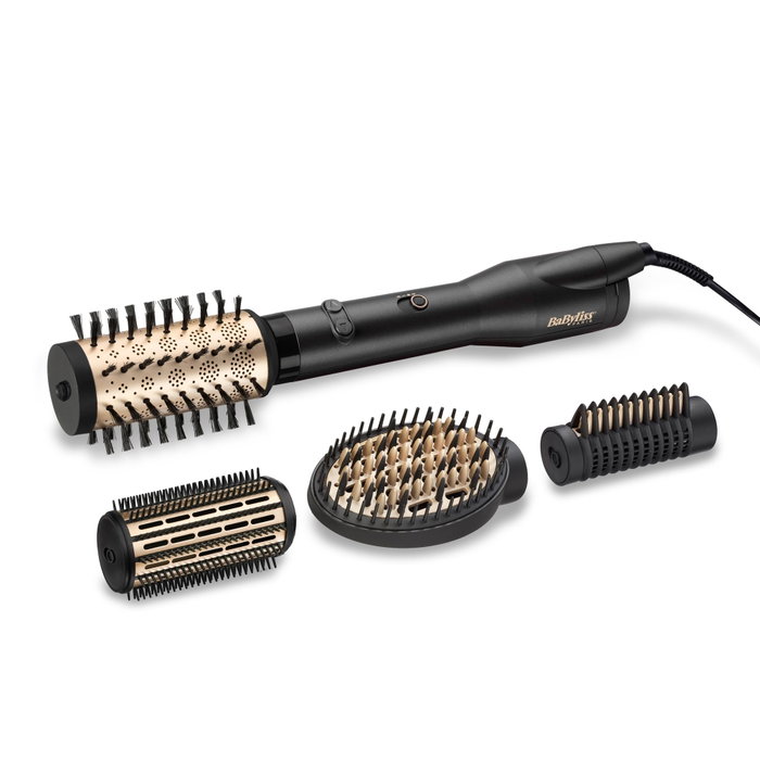 BaByliss Big Hair Lustre AS970E Cepillo de Aire Rotativo Negro y Oro BaByliss Big Hair Lustre AS970E Cepillo de Aire Rotativo Negro y Oro