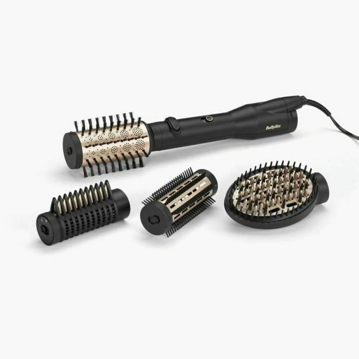 BaByliss Big Hair Lustre AS970E Cepillo de Aire Rotativo Negro y Oro
