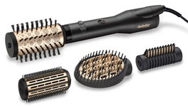 BaByliss AS970E Big Hair Lustre Cepillo de Aire Rotatorio Negro y Oro