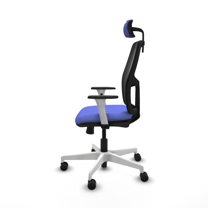 PIQUERAS Y CRESPO Silla de oficina Alfera Azul con brazos ByN PIQUERAS Y CRESPO Silla de oficina Alfera Azul con brazos ByN