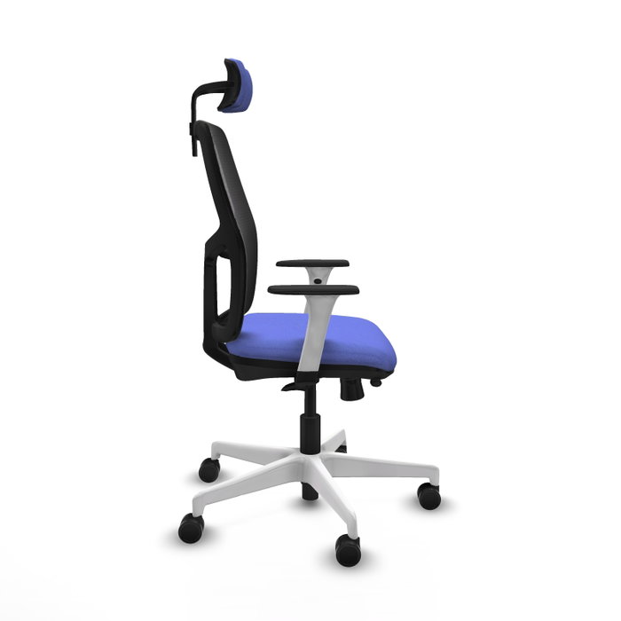 PIQUERAS Y CRESPO Silla de oficina Alfera Azul con brazos ByN PIQUERAS Y CRESPO Silla de oficina Alfera Azul con brazos ByN