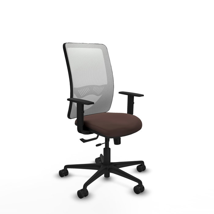 PIQUERAS Y CRESPO Silla de oficina Zulema Marrón oscuro y Blanco PIQUERAS Y CRESPO Silla de oficina Zulema Marrón oscuro y Blanco