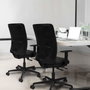 PIQUERAS Y CRESPO Silla de oficina Zulema Marrón oscuro y Blanco