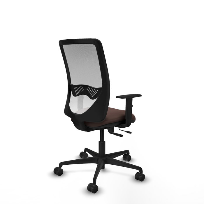PIQUERAS Y CRESPO Silla de oficina Zulema Marrón oscuro y Blanco PIQUERAS Y CRESPO Silla de oficina Zulema Marrón oscuro y Blanco