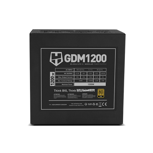 Nox Hummer GDM 1200W Gold ATX 3.1 Modular Nox Hummer GDM 1200W Gold ATX 3.1 Modular