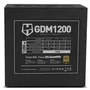 Nox Hummer GDM 1200W Fuente de Alimentación ATX 3.1 Modular PCIe 5.1 80 Plus Gold - Ventilador 12cm Ultra Silencioso (Ref: NXHUMMER1200GDM)