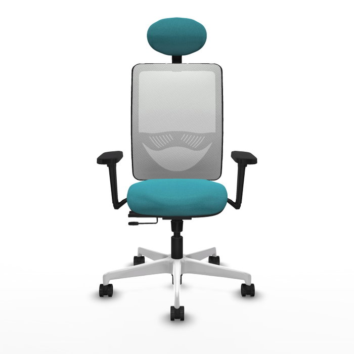 PIQUERAS Y CRESPO Silla de oficina Zulema Turquesa y Blanco PIQUERAS Y CRESPO Silla de oficina Zulema Turquesa y Blanco