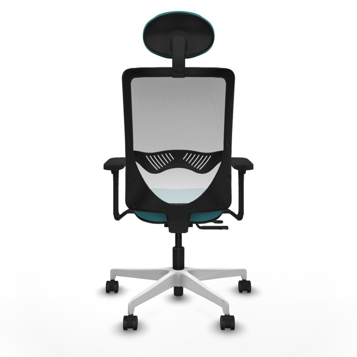 PIQUERAS Y CRESPO Silla de oficina Zulema Turquesa y Blanco PIQUERAS Y CRESPO Silla de oficina Zulema Turquesa y Blanco