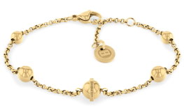 Tommy Hilfiger Pulsera de Acero Inoxidable Dorado 20cm