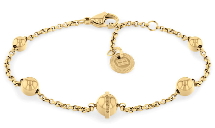Tommy Hilfiger Pulsera de Acero Inoxidable Dorado 20cm Tommy Hilfiger Pulsera de Acero Inoxidable Dorado 20cm
